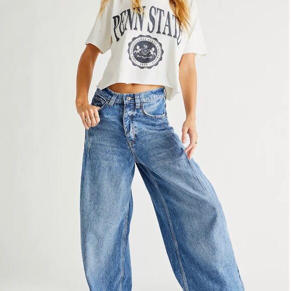 We The Free Old West Slouchy Jeans in Canyon Wash Size 28 - Picture 1 of 7